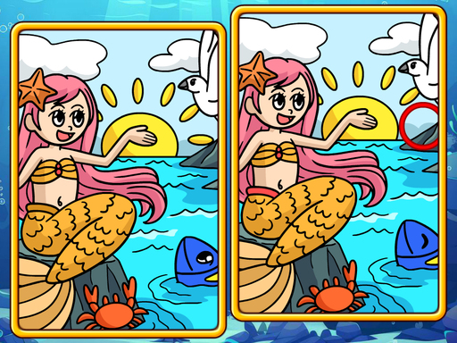 Mermaids Spot The Differences Cover